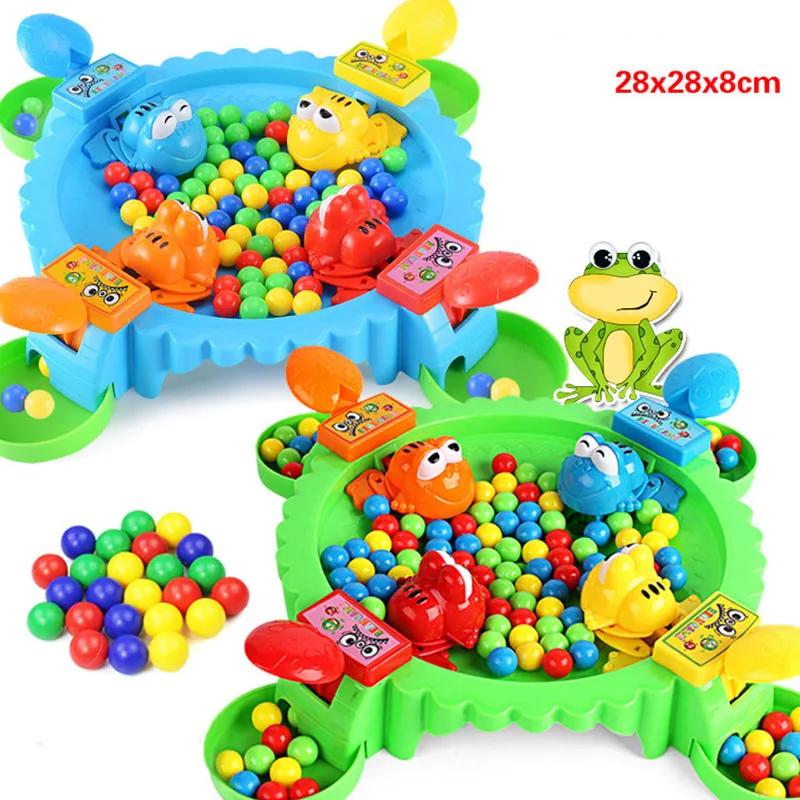 Greedy Frog Eating Bean Toy Frog Snatching Bean Children's Interactive Puzzle Toy Party Game Colorful Beads Children's Toy Adult
