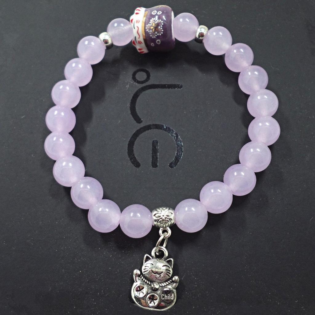 Pulseira de Cristal de Ágata Vermelha Feita à Mão com Pedras de Calcedônia para Mulheres