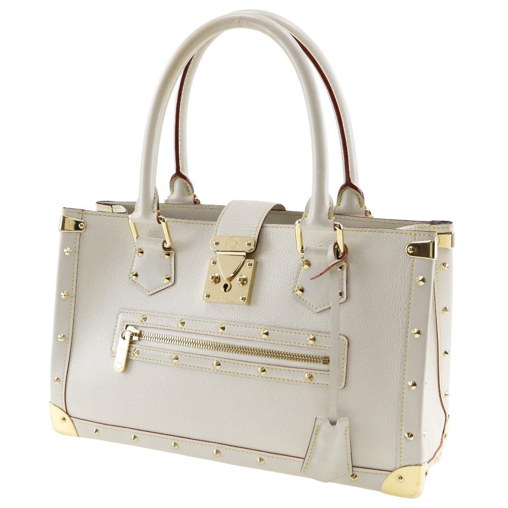 Louis Vuitton Fabreau Handbag M91815 Suhali Line Bron Goatskin Women Used