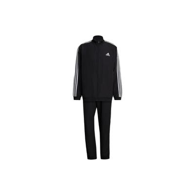 Stand Collar Long-Sleeve Three-Stripe Tracksuit Men Sportswear Black White GK9950