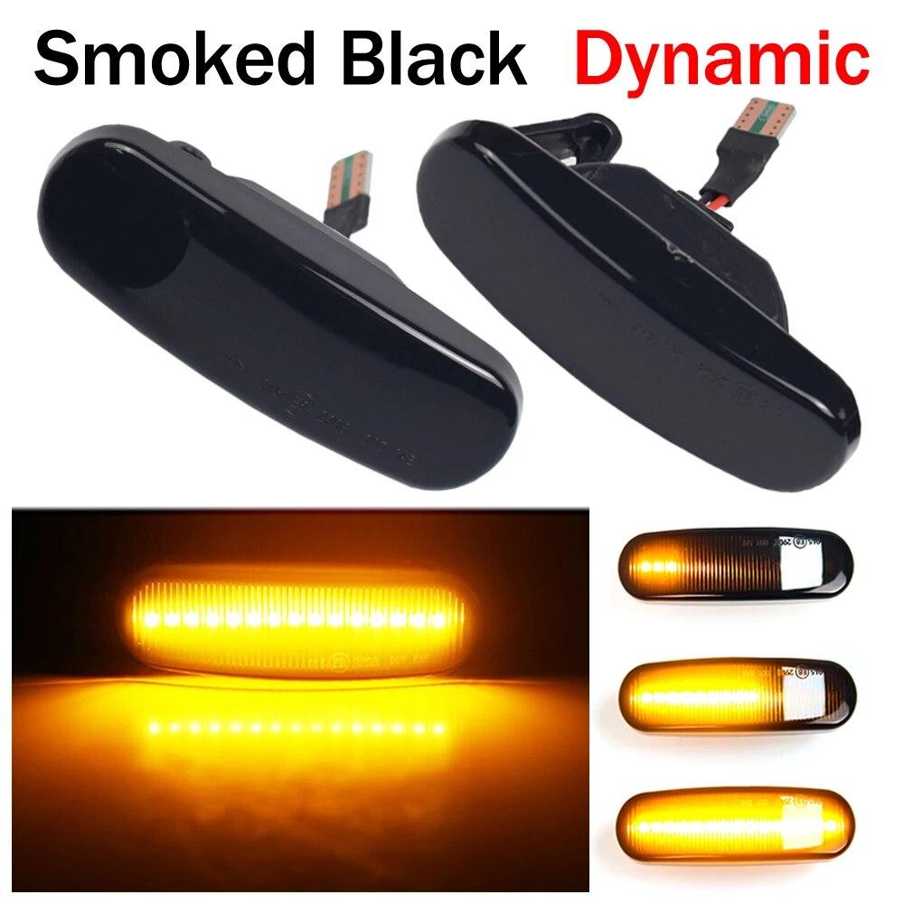 2Pcs Dynamic LED Turn Signal Side Marker Light Repeater Lamp For Fiat Panda 169 Grande Punto Inkl Evo Doblo Fiorino Linea Idea