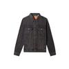 Levis Vintage Front Pocket Collar Long Sleeve Denim Jacket Men Jackets Black Gray 72334-0584