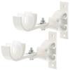 2Pcs Aluminum Curtain Rod Brackets Heavy Duty Holders for Window Drapery Rod Fixing Tools Home Supply Home Decor