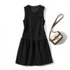 Classic Old Money Classic Style Bottoming Bandage Dress Skirt! Women's Woolen Sleeveless Vest Beaded Ruched Dress Thick