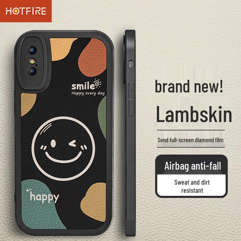 

Hotfire Anti-Drop Matte Silicone Phone Case with Full Lens Coverage iPhone X/XS