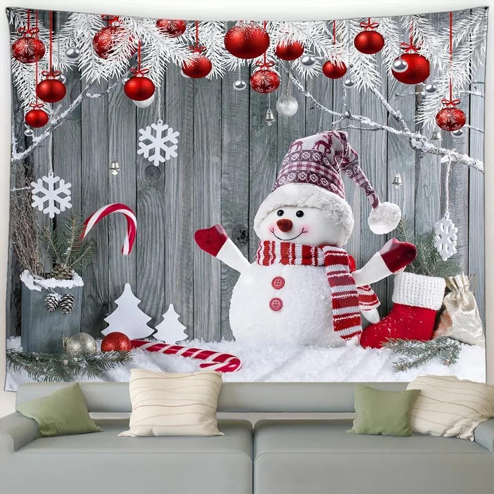 Christmas Sleigh Santa Claus Tapestry Bedroom Living Room Home Christmas Decoration