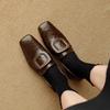 Shoes Female 2025 Hot Sale Mary Janes Women's High Heels Retro Dress Pumps Women Square Toe Med Heel Shoes Women