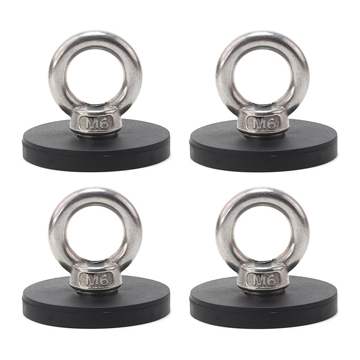 

Super Strong Neodymium Magnet 43mm Stainless Magnetic Mount for Car and Wall Mounting of Hooks, Diameter, Rubber-Coated Steel, Rust-Resistant, чорний