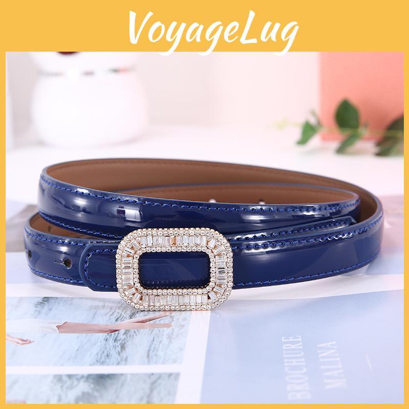 Leather Womens Belt With Artificial Pearls And Rhinestone Decor For Elegant Outfit
