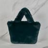 Fogni Fur Tote Crossbody Bag Green Maiab0020