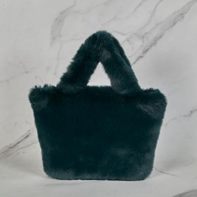 Fogni Fur Tote   Crossbody Bag   Green  Maiab0020 