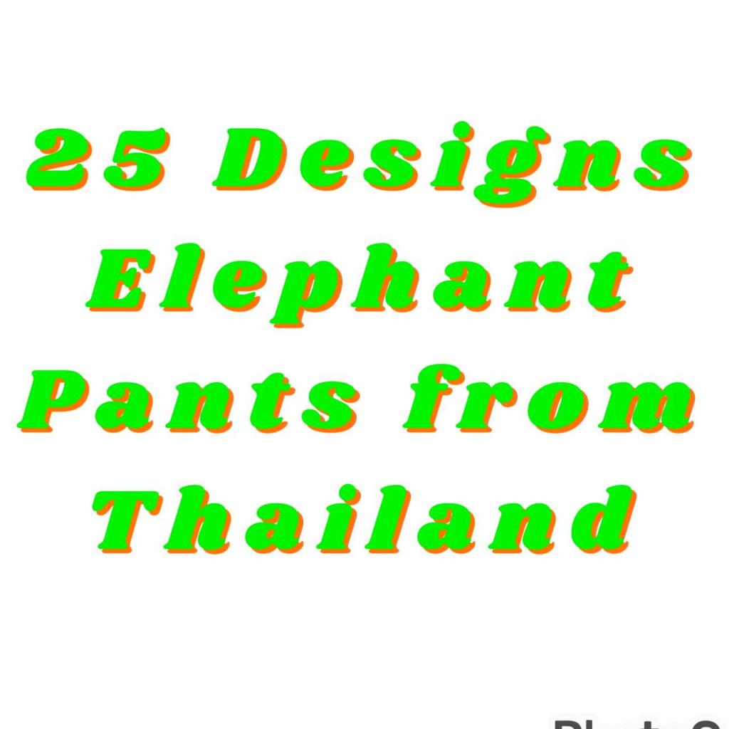 Long Loose Leg Elephant Pants Adjustable Elastic Waistband Strap Women Men Unisex Print Thailand Casual Streetwear Beach Summer Bohemian Retro Vintage