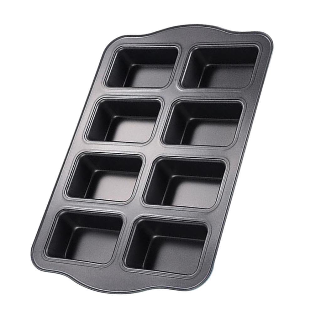 

8 Cavity Mini Loaf Pan Non Stick Bakeware Mini Desserts Bread Baking Tins