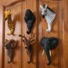Retro Animal Head Key Hook Up 3D Hat Hanging Rack Creativity Clothes Hook Rack  Wall/Door Decor