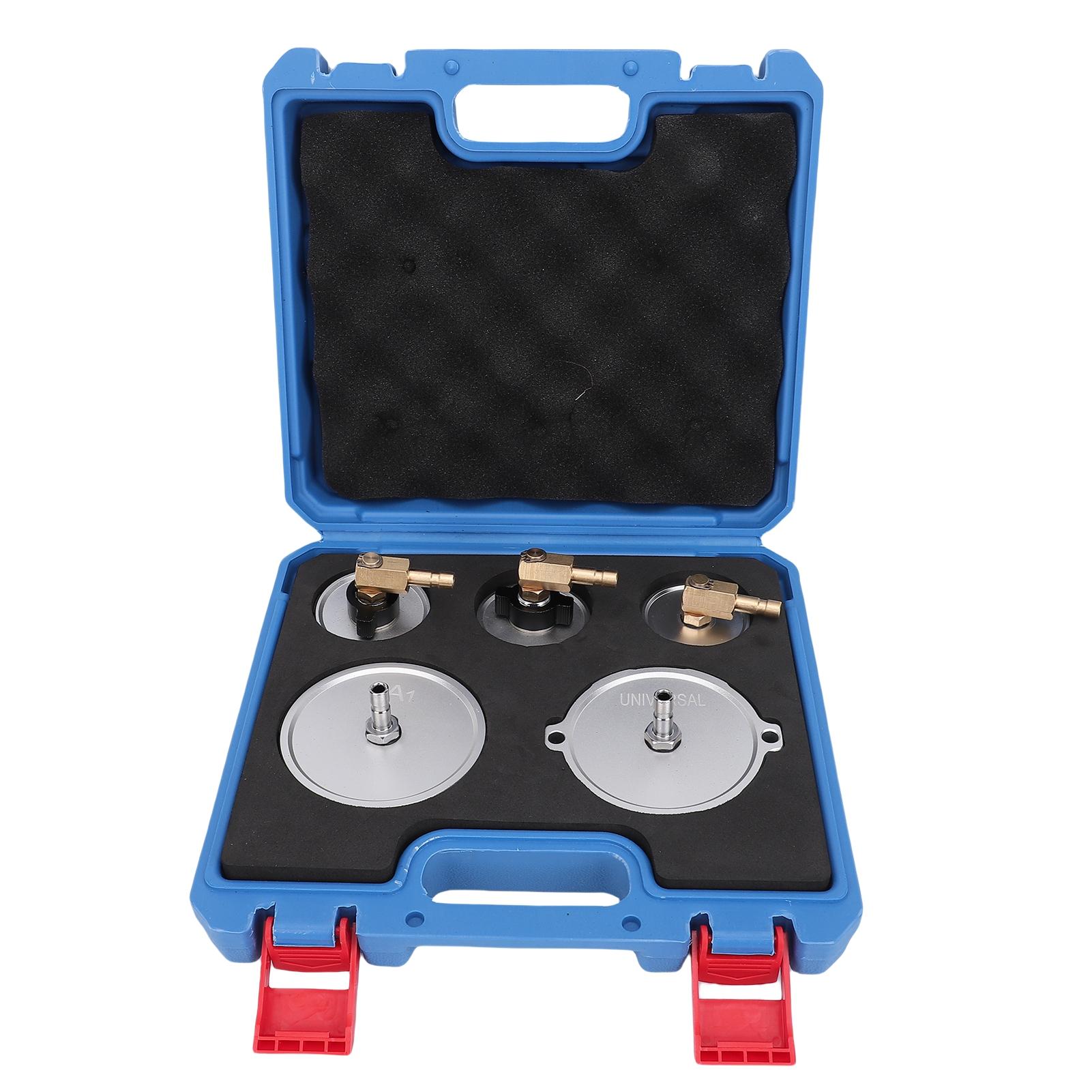 

5 шт. Набор адаптеров главного цилиндра Алюминиевый набор адаптеров для прокачки тормозов Универсальный для большинства наборов для прокачки тормозной жидкости под давлением