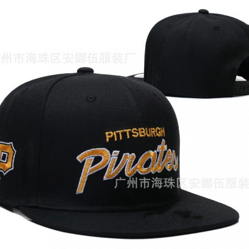 2026 Baseball Cap Men Women Embroidered Flat Brim Hip Hop Pirates Team Sports Hat