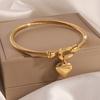 Titanium steel bracelet gold high version temperament zircon bracelet women's light luxury fashion elegance does not fade simple bracelet
