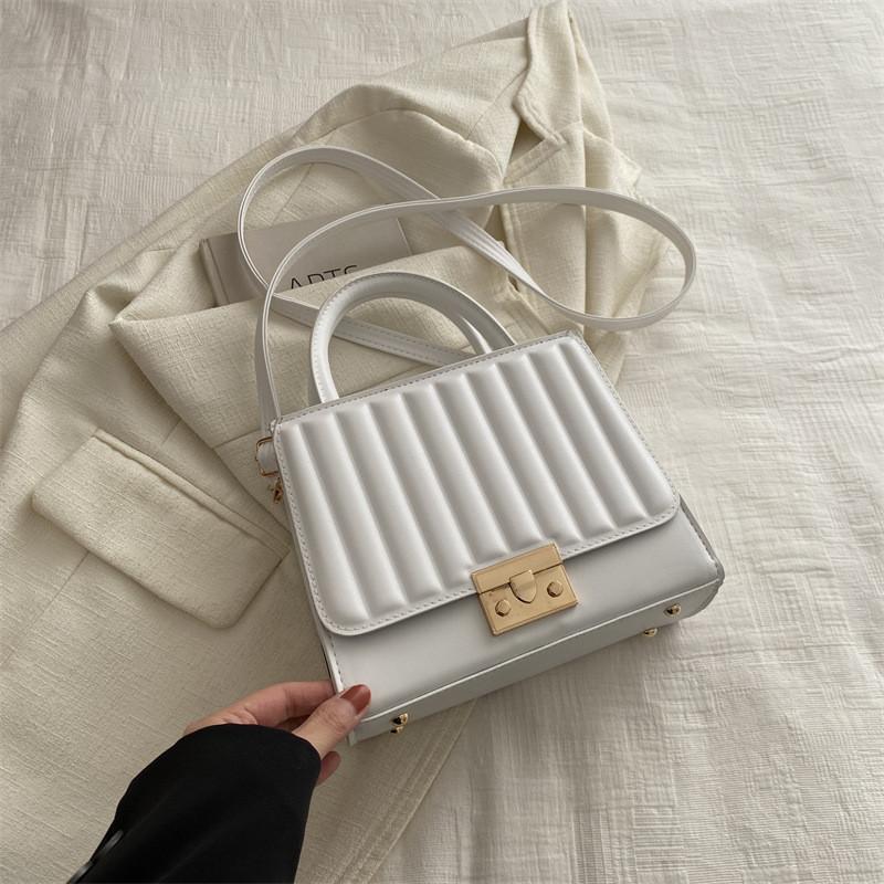 2024 Trendige Vintage Umhängetasche für Damen Lässiger Koreanischer Stil Kleine Quadratische PU Tasche