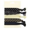 Women's Fashion Flower Printing Gilding Elastic Knot Hair Bands Ponytail Holders