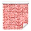 Polynesian Geometric Coral Pattern Wallpaper 50x1000