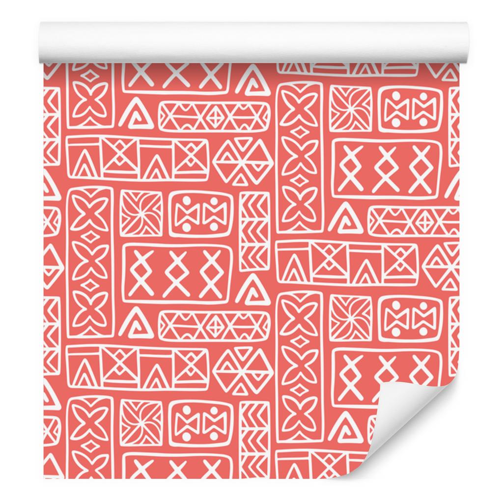 Polynesian Geometric Coral Pattern Wallpaper 50x1000