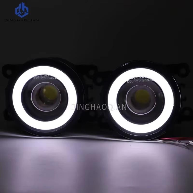 2 Pieces Car Fog Light LED Angel Eye DRL Daytime Running Lamp H11 12V High Bright For Ford EcoSport 2013 2014 2015 2016