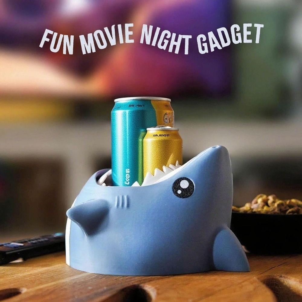 NEW Shark-shaped Drink Coaster Eye-catching 3D Printing Drink Holder Creative Fun Cup Holder Party Decorations
