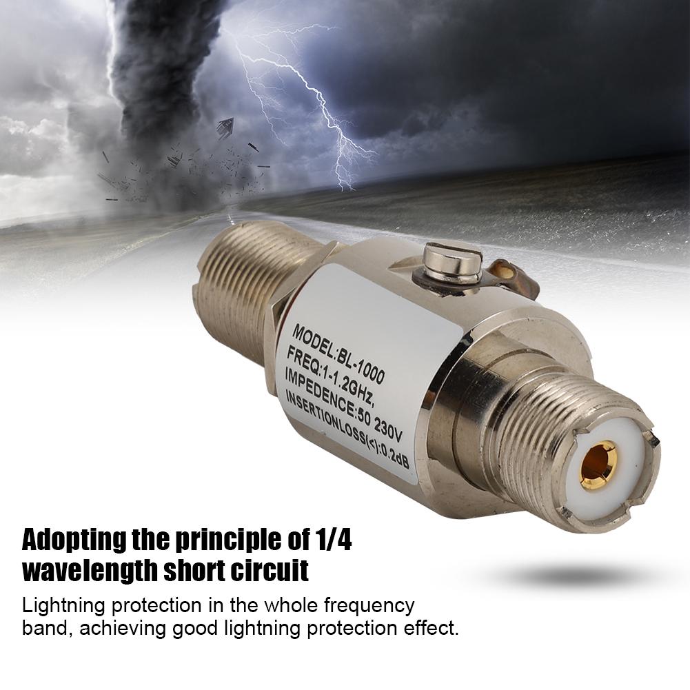 BL-1000 1-1.2GHz 200W Arrester with PL259 FemaleUHF FemaleSO239M Female Interface