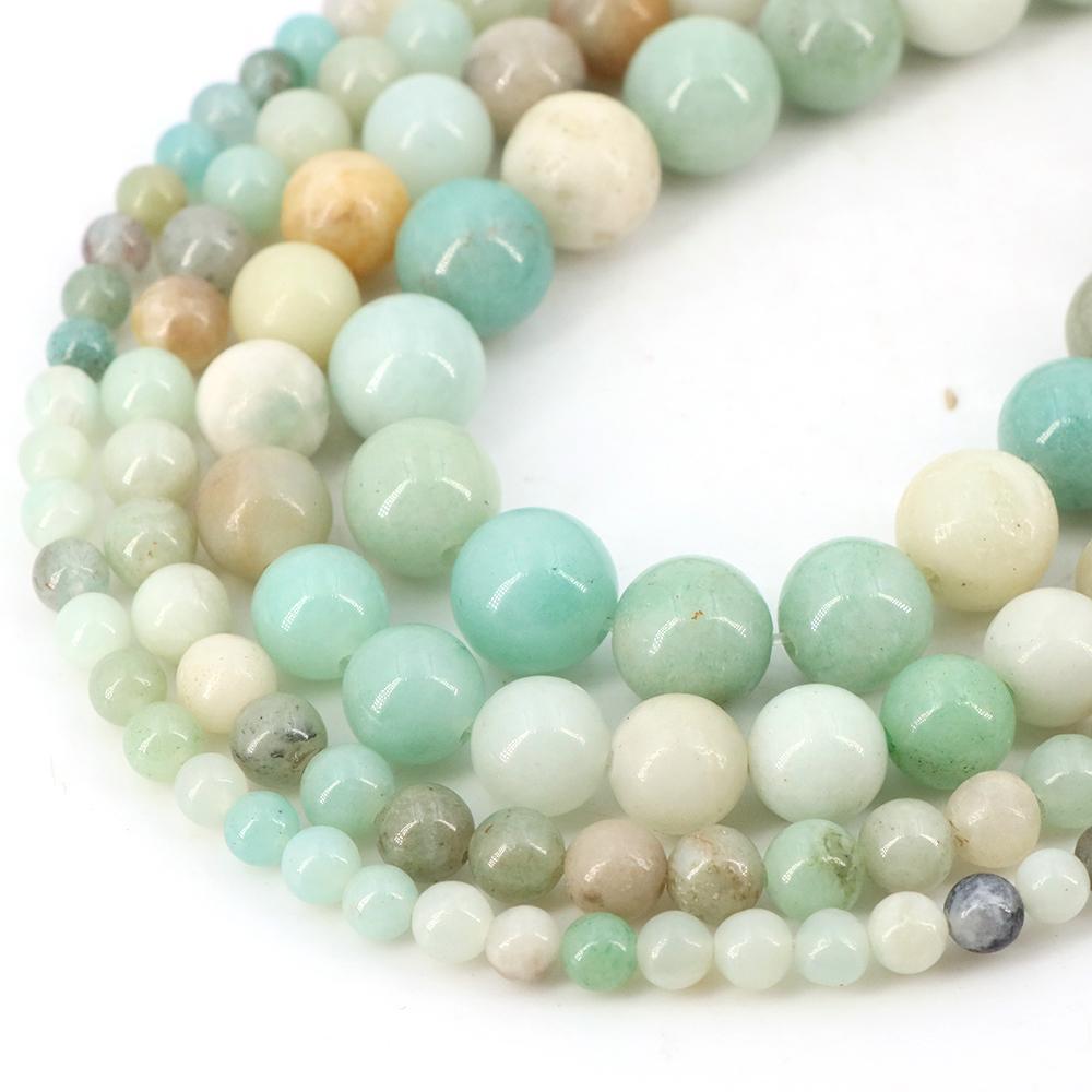 Natural Stone Beads Blue Tiger Eye Crystal Amethyst Rose Quartz Gemstone Bead for Jewelry Making Bracelet Necklace 4/6/8/10MM