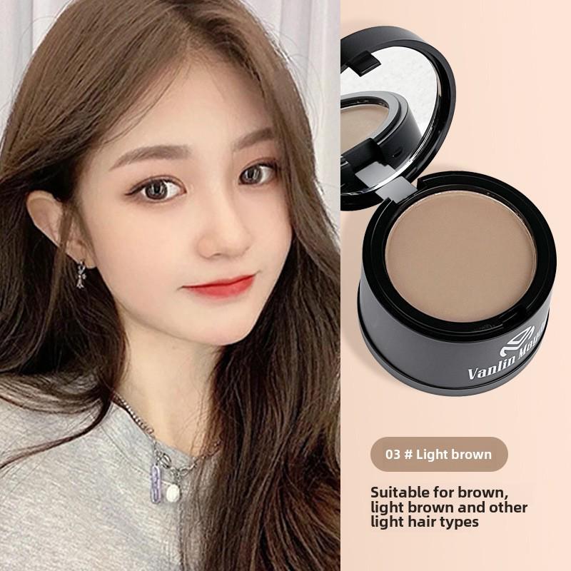 Fanlin Meidai Waterproof Hairline Powder for Natural Hairline Coverage and High Forehead Concealment.