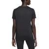 Nike Dri-Fit Solid Color Logo Crew Neck Loose Short Sleeve T-Shirt Women Tops Black DX0687-010