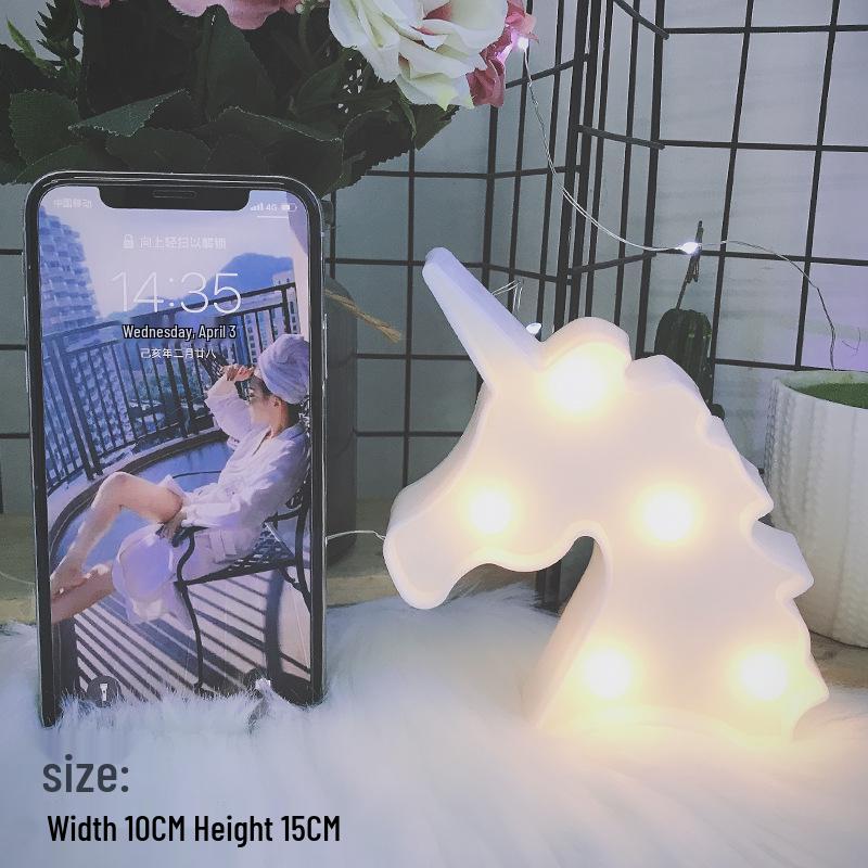 Korean Hot Selling LED Flamingo & Cactus Tabletop Night Light for Christmas Decoration