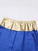Mens Magical Hippie Harem Pants Metallic Shiny Patchwork Lantern Style Long Pants Arabian Prince Cosplay Costume