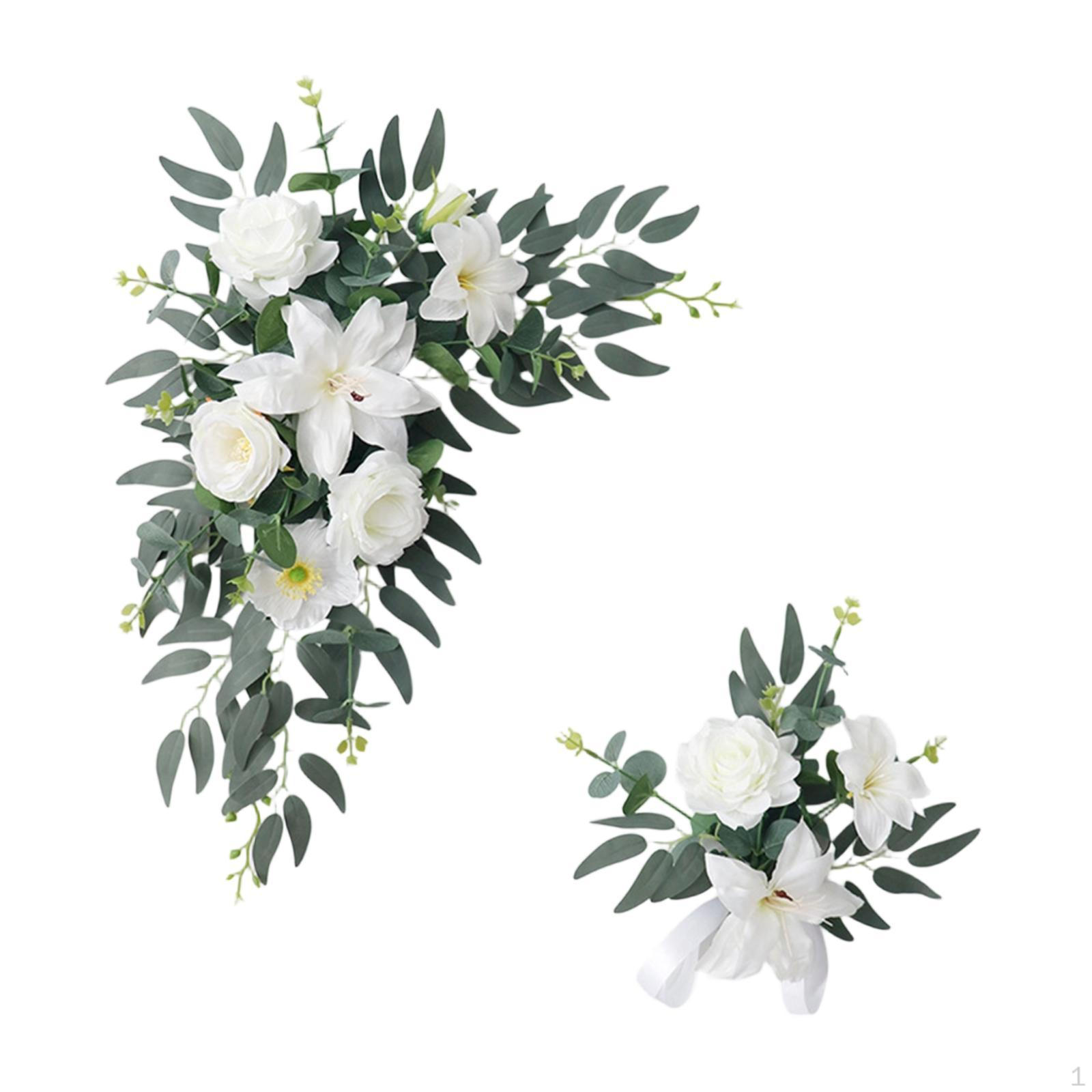 

Set of Artificial Flower Garlands for Wedding Arches, Table Decorations, Garlands, белый