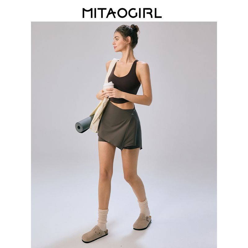 Mitaogirl Kendall Style Top Women's Sports Underwear Backless Yoga Workout Clothes Outer Wear Running Quick-Drying Vest