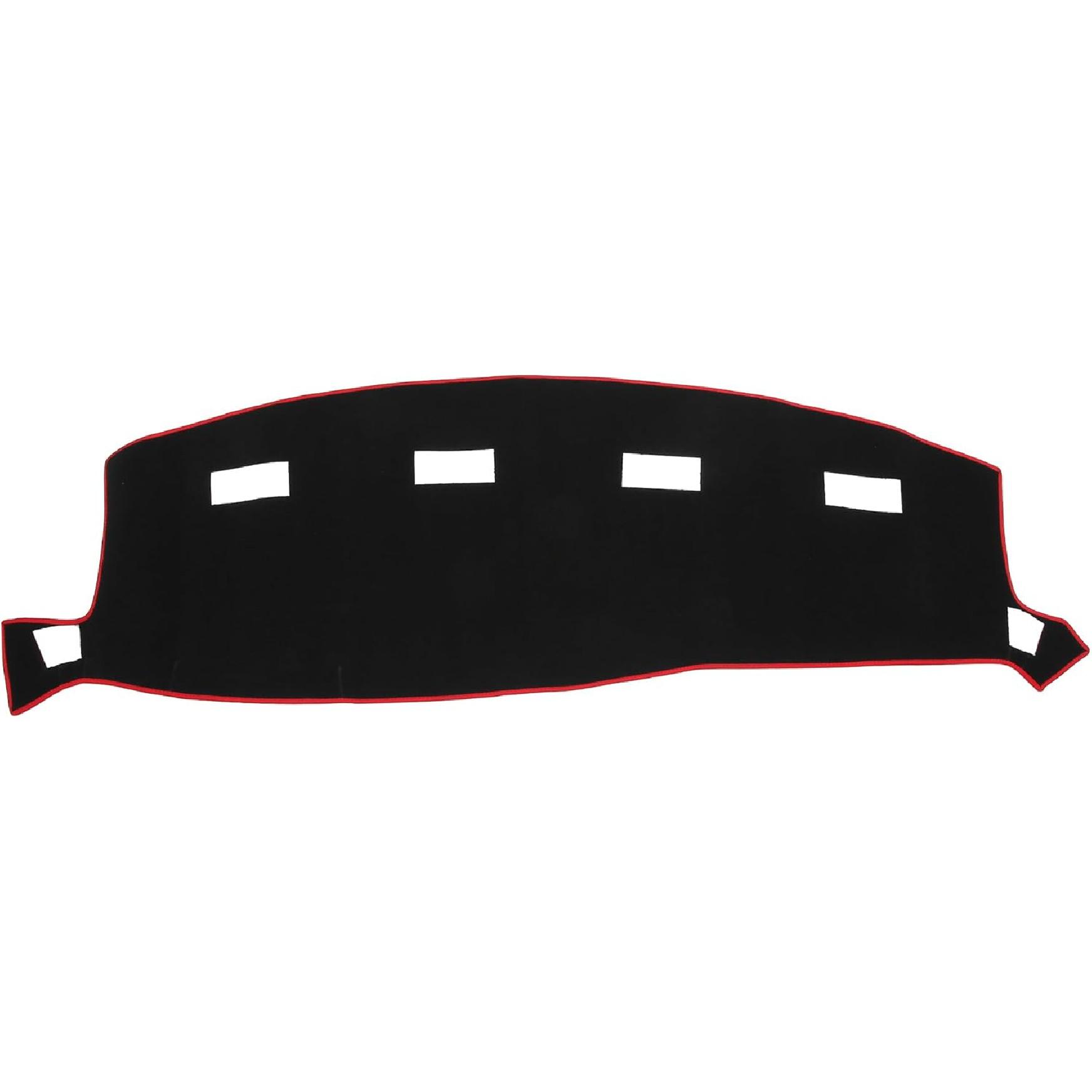 

Car Dashboard Cover Compatible for Dodge for Ram 2002-2005, Protective Polyester Red Center Console Interior Trim Dash Cover Mat Pad чёрный
