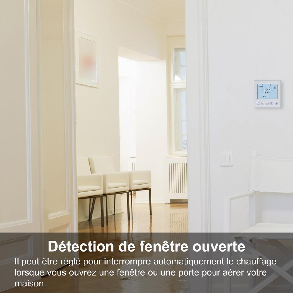 Ketotek 16A/3A WIFI Smart Room Thermostat Electric Floor Heating Temperature Controller Voice Touch