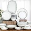 Tang Hui 'Fireworks In March' 30-Piece Bone China Dinnerware Set