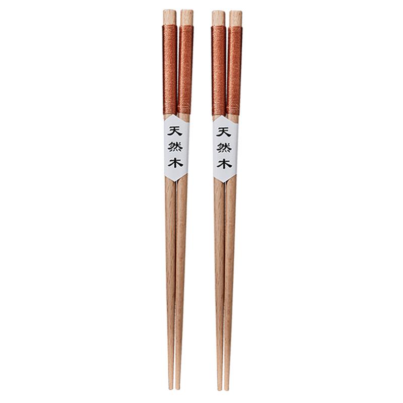 2 Pairs Reusable Chopsticks Natural Wood Chopsticks Chinese Food Chopsticks Korean Japanese Chopsticks Sushi Sticks Wooden Table