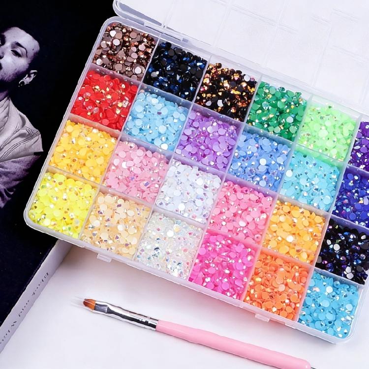 Creative Jelly Diamonds Set With Dazzling Reflective Surfaces Festival DIY Materials For Costumes And Party Nails