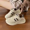 Autumn and winter new women's velvet Forrest Gump shoes student fashion versatile warm sports casual shoes popular German training shoes
