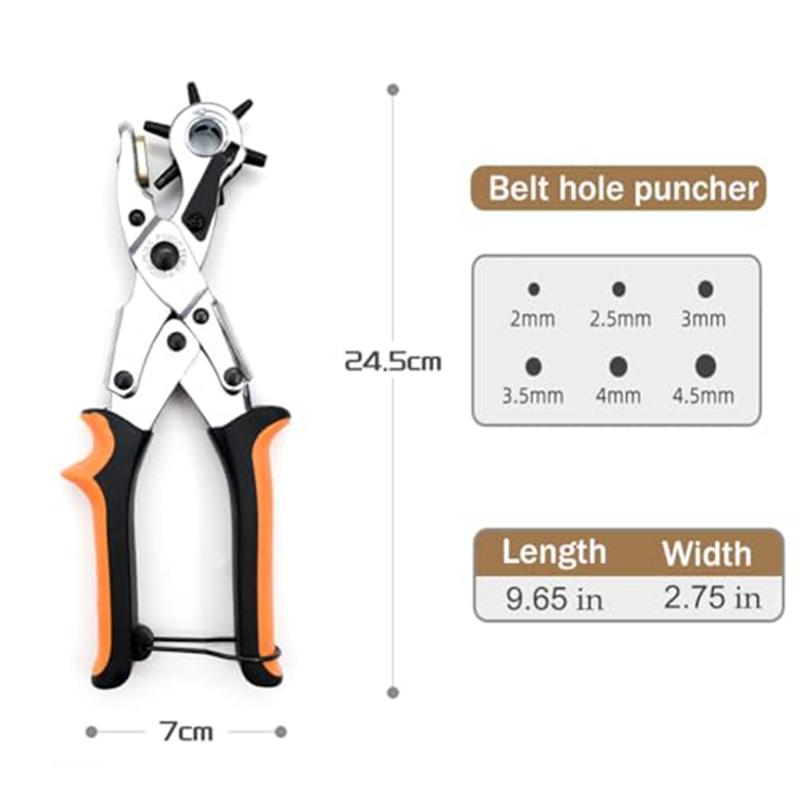 M-Modern-Gürtel-Lochwerkzeug Leder-Lochwerkzeug Lederlocher, Gürtel, Uhrenarmband, Lochdurchmesser