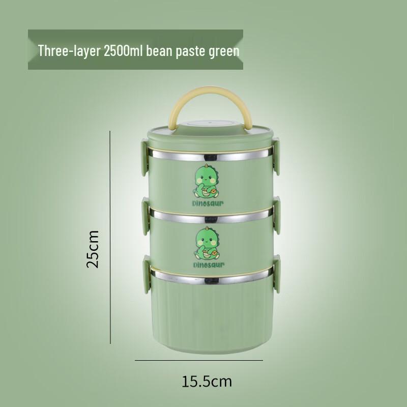 RuHan 3-Layer Insulated Bento Lunch Box