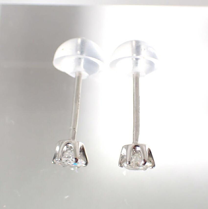 [Novo] Brincos de Diamante Pt900 0,11ct, 0,11ct/g518-90