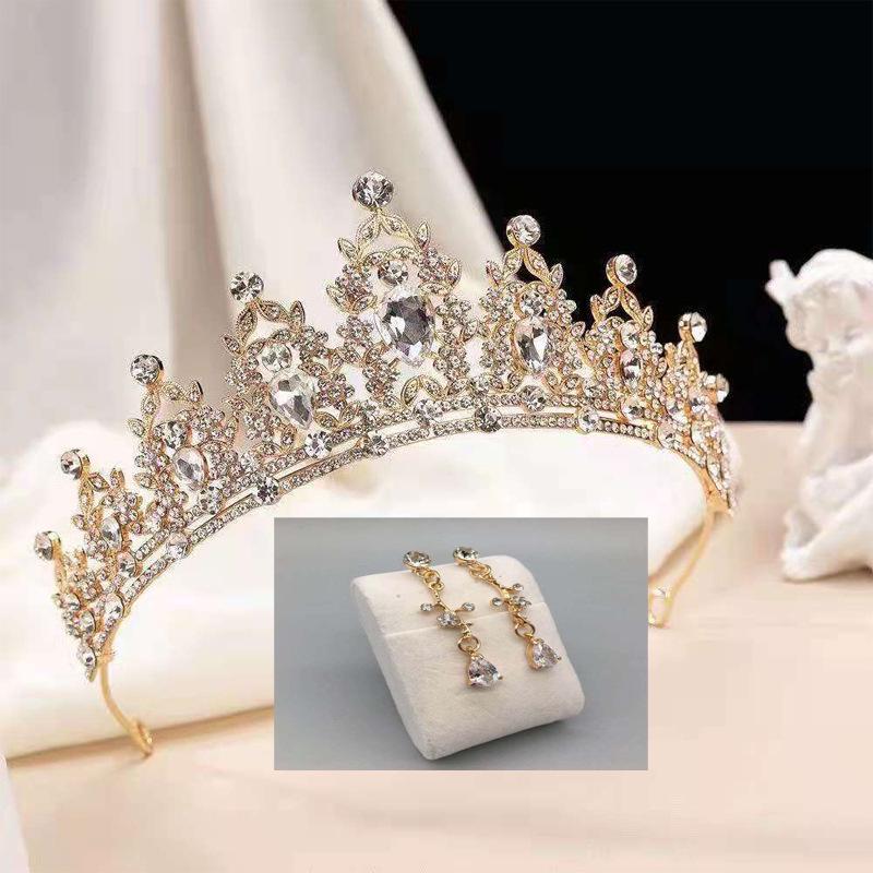 Children's Crystal Tiara Headband: Princess Crown Hair Accessory for Girls' Birthdays and Performances