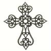30pcs Vintage Hollow Floral Cross Embellishments 55x60mm Cast Iron DIY Scrapbooking Corner Decorations for Crafting DIY Lovers