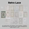 DIY Crafts Lace Theme A Sticker Book Removable Vintage Style PET Stickers Collage Art Stickers Scrapbooking