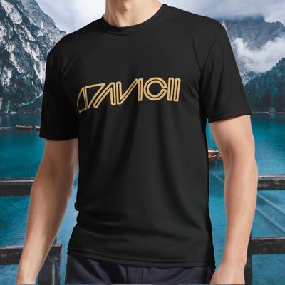 New Shirt Avicii Gold Logo Active T-Shirt Funny Size S To 5XL