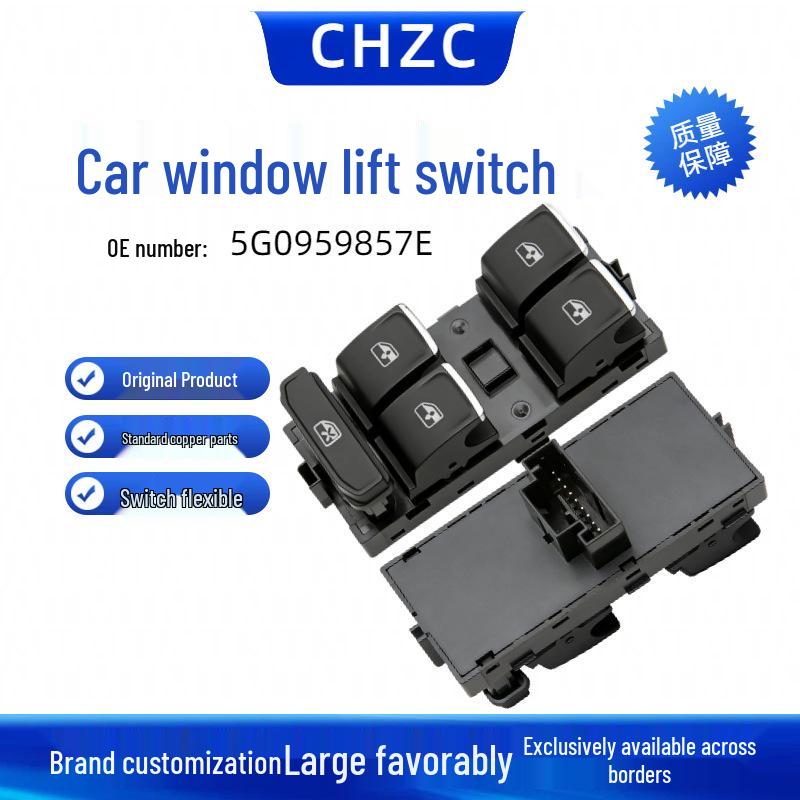 

Volkswagen Glass Lifter Switch 5G0959857E for Golf 7, Magotan, Touran, Tayron L, and Golf Sportsvan Electric