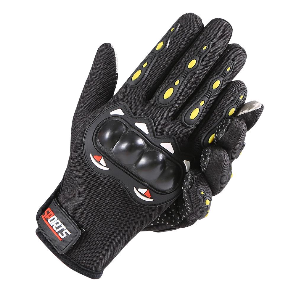 Hard Shell Non-Slip Full Finger Touchscreen Cycling & Motorcycle Gloves for Men & Women